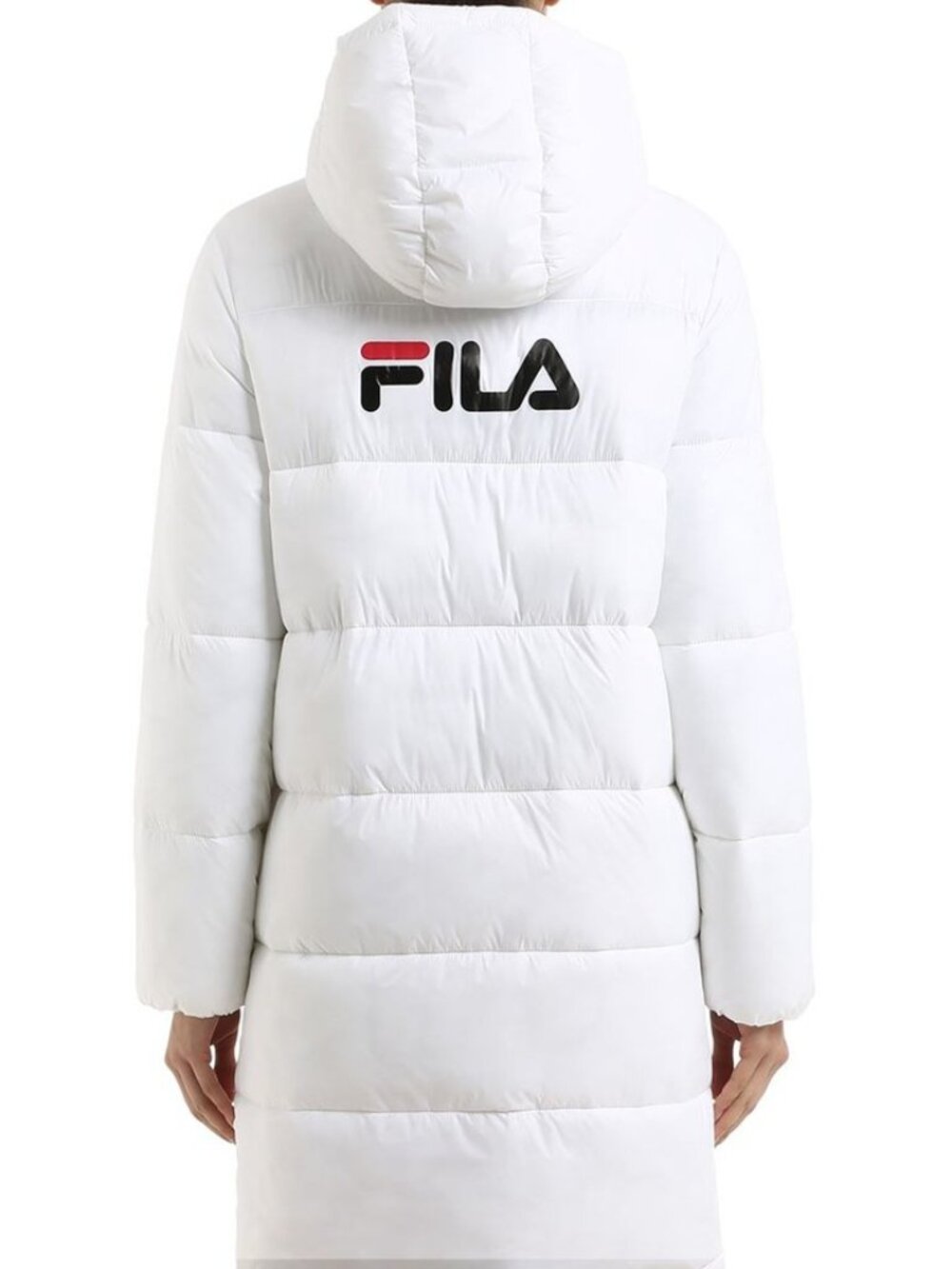 Fila Zia Long Puff Jacket in white Ladies Medium LIKE NEW!!!